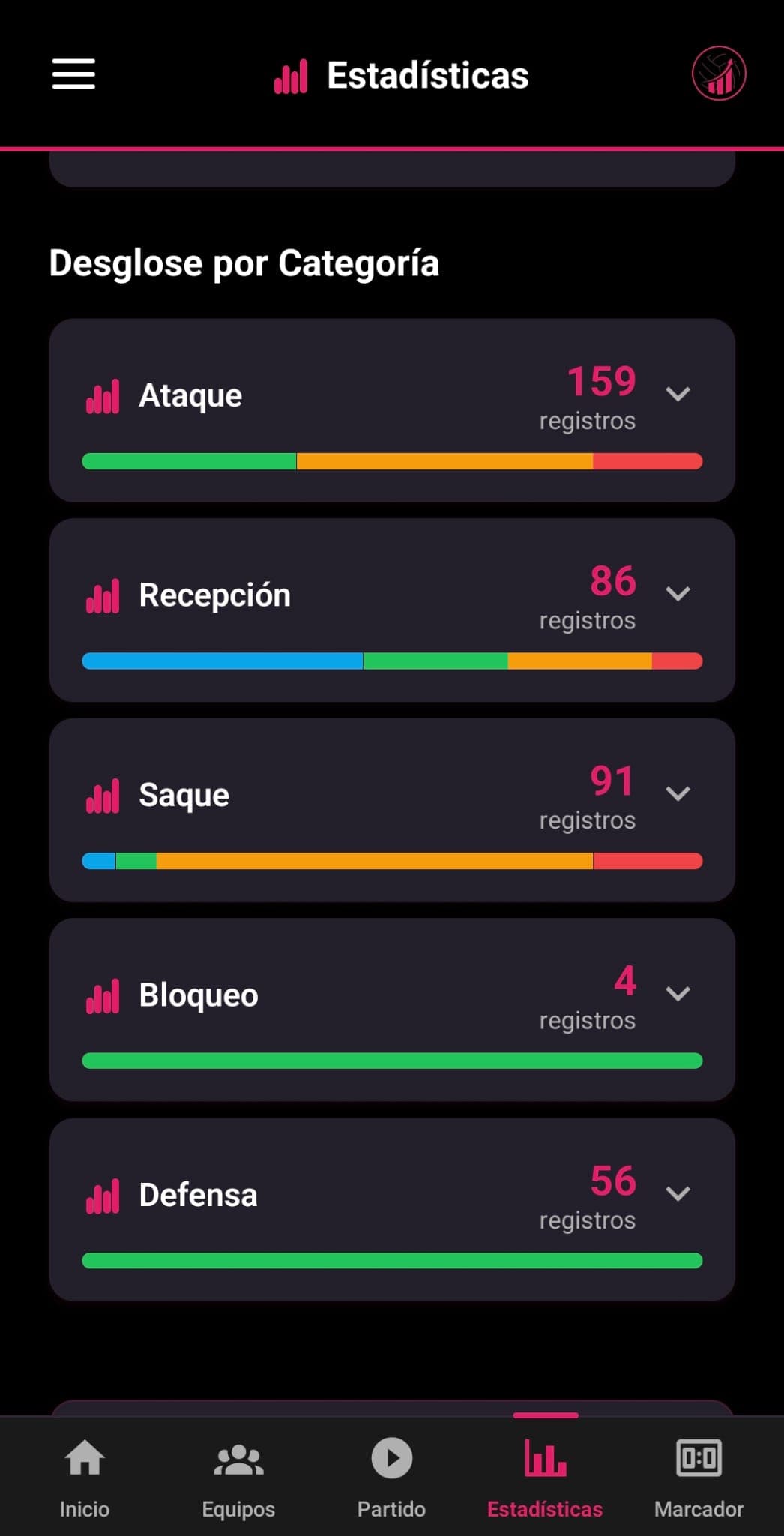 VBStats — pantalla 11